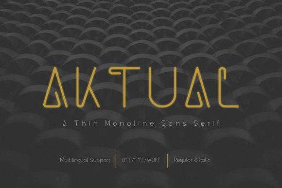Aktual: A Refined Serif Typeface for Editorial Design