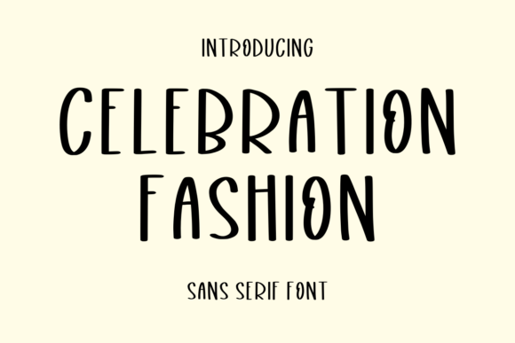 Celebration Fashion Font for Web Design