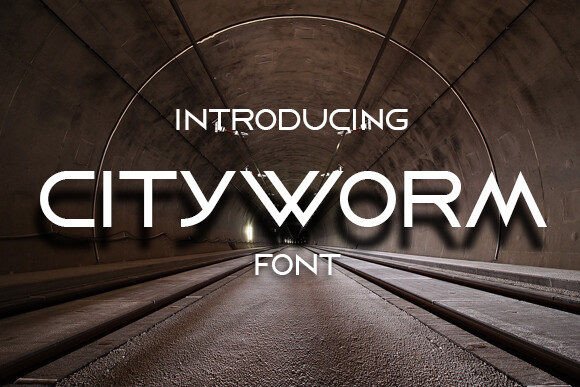 Cityworm: A Bold Sans Serif Font for Makers