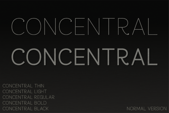Concentral: A Refined Sans Serif Typeface