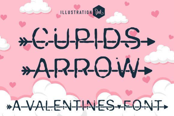 Cupid’s Arrow Font for Crafters