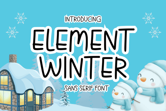 Element Winter: A Playful Sans Serif Font for Web Design