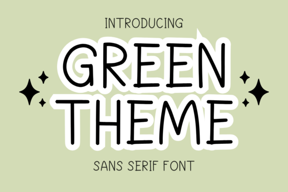 Green Theme Font for Crafters & Sellers