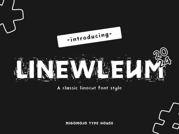 Linewleum: A Handcrafted Typeface for Bold Branding