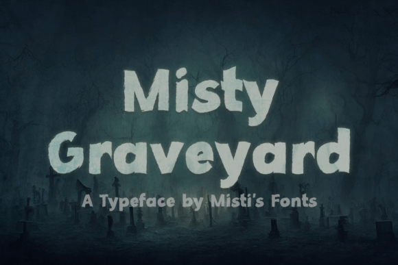 Misty Graveyard: A Spooky Sans Serif Font for Editorial Design