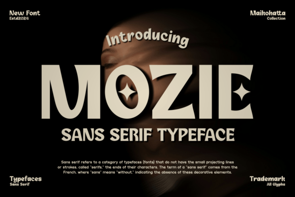 Mozie: A Cheerful Sans Serif Typeface for Bold Brands