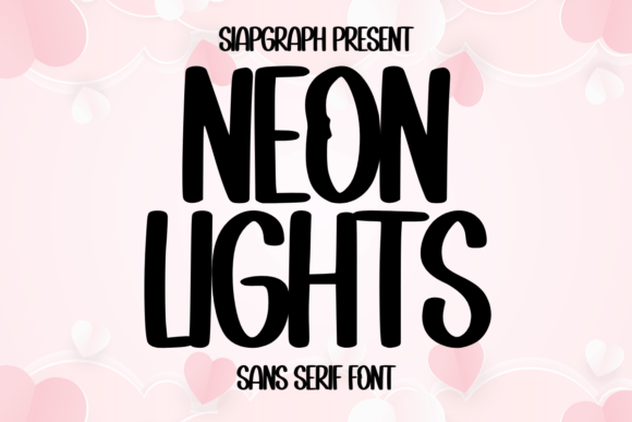 Neon Lights: A Playful Sans Serif Font for Brands