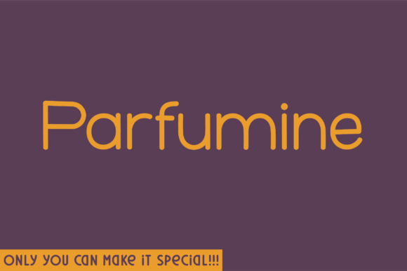 Parfumine: A Handwritten Sans Serif Typeface for Modern Brands