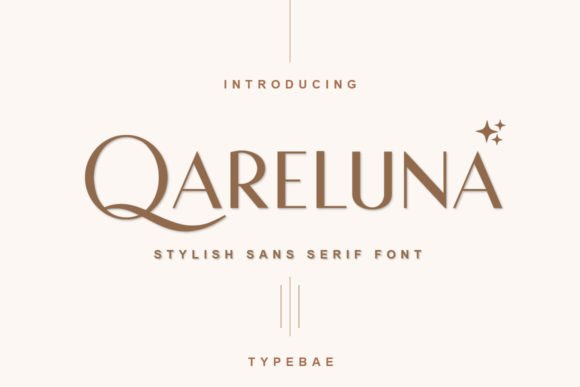 Qareluna: A Refined Sans Serif Typeface for Modern Editorial Design
