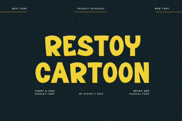 Restoy Cartoon: The Sans Serif Font for Bold Visuals