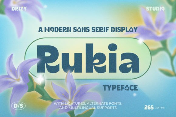 Rukia: A Vibrant Sans Serif Font for Modern Editorial Design