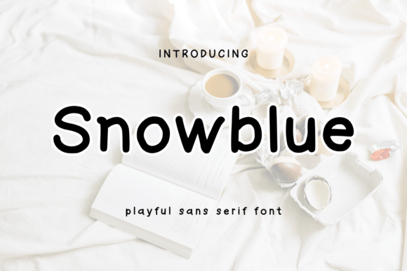 Snowblue: A Festive Sans Serif Typeface for Editorial Design