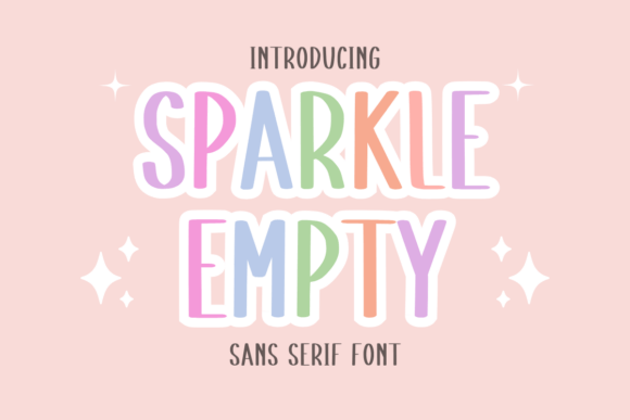 Sparkle Empty Font for Crafters