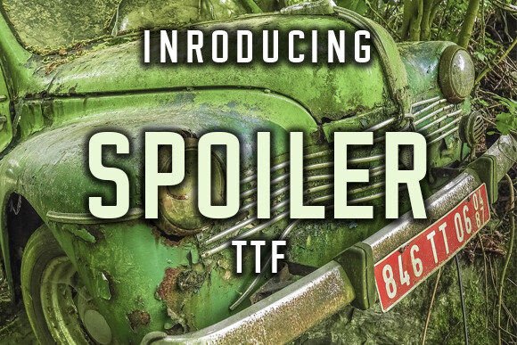Spoiler Font: Bold Sans Serif for Crafters