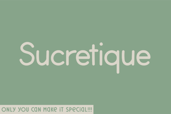 Sucretique: A Handwritten Sans Serif Font for Modern Web Design