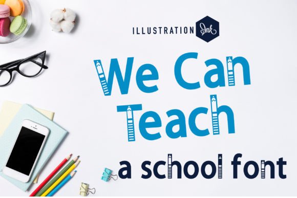 We Can Teach: A Playful Sans Serif Font for Crafters