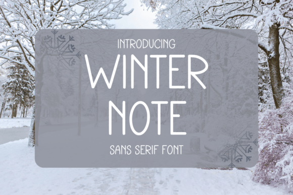 Winter Note: A Sans Serif Font for Modern Web Design
